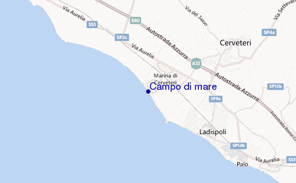 carte de localisation de Campo di mare