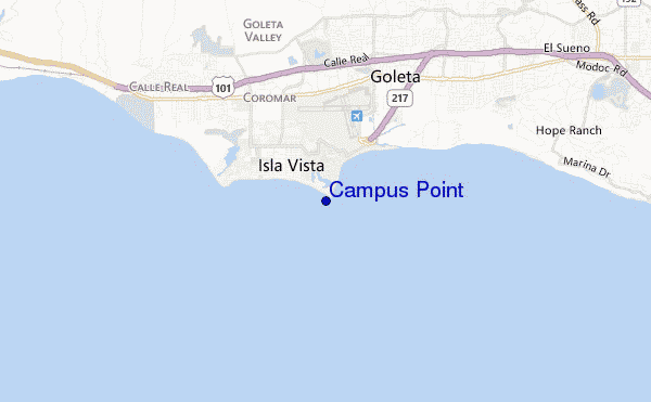 carte de localisation de Campus Point