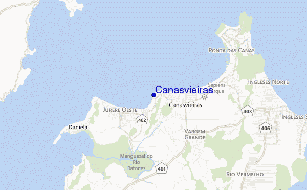 carte de localisation de Canasvieiras