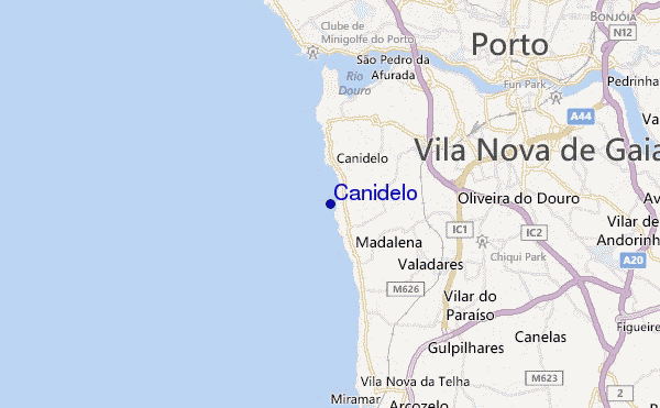 carte de localisation de Canidelo