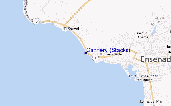 carte de localisation de Cannery (Stacks)