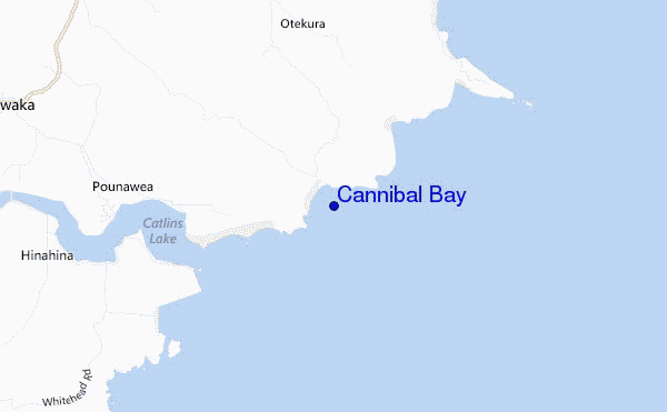 carte de localisation de Cannibal Bay
