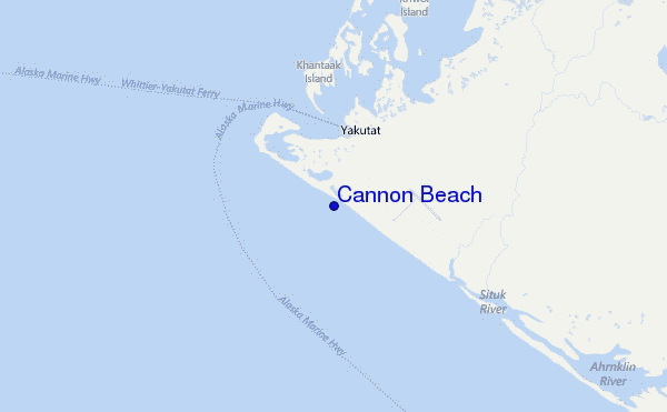 Cannon Beach Location Map