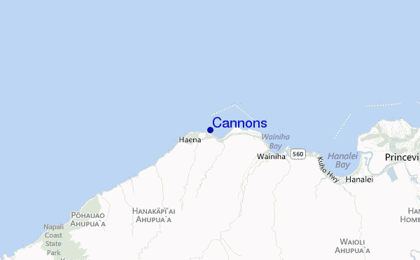 carte de localisation de Cannons