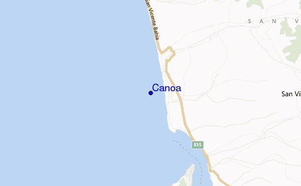 carte de localisation de Canoa