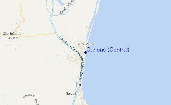 carte de localisation de Canoas (Central)