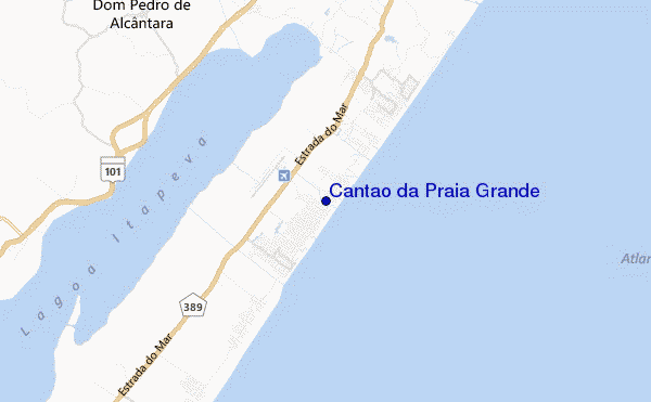 carte de localisation de Cantao da Praia Grande