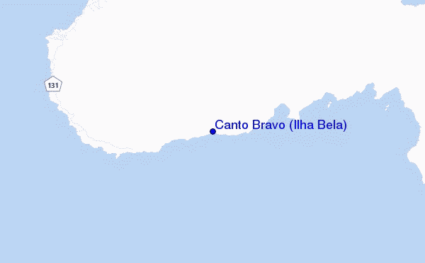carte de localisation de Canto Bravo (Ilha Bela)