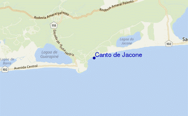 carte de localisation de Canto de Jacone
