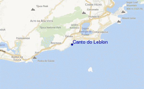 carte de localisation de Canto do Leblon