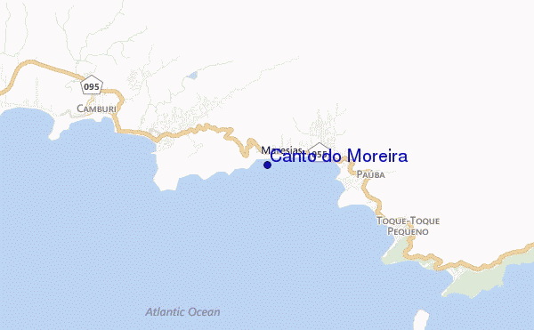 carte de localisation de Canto do Moreira