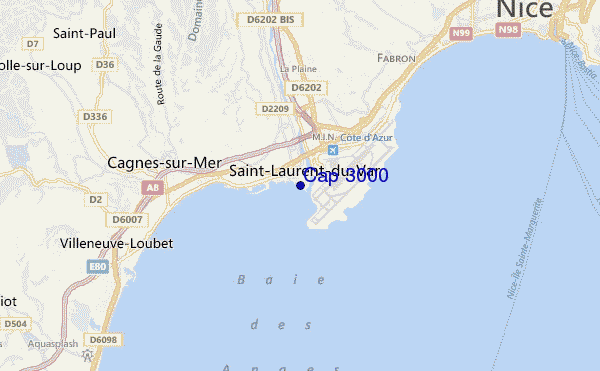 carte de localisation de Cap 3000