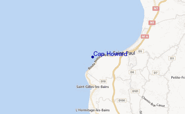 carte de localisation de Cap Howard