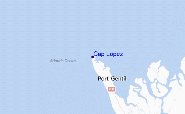 Cap Lopez Location Map