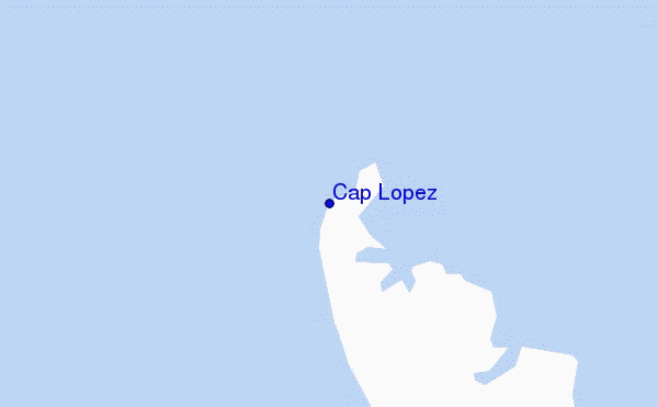 carte de localisation de Cap Lopez
