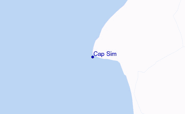carte de localisation de Cap Sim
