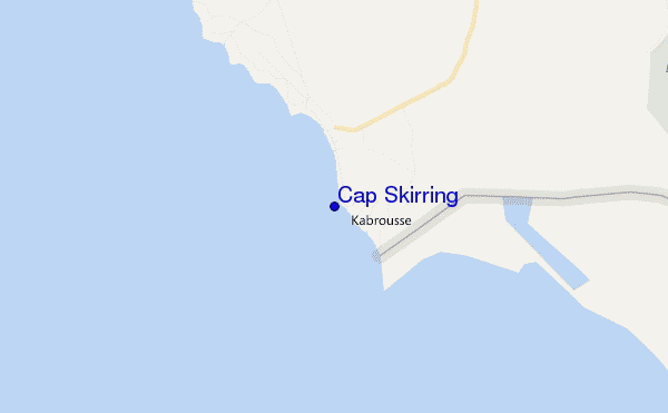 carte de localisation de Cap Skirring