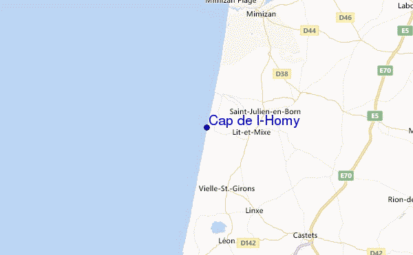 Cap de l'Homy Location Map