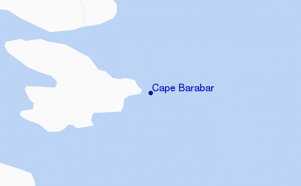 carte de localisation de Cape Barabar