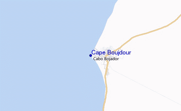 carte de localisation de Cape Boujdour