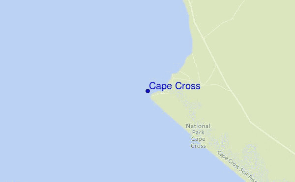 carte de localisation de Cape Cross