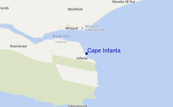 carte de localisation de Cape Infanta