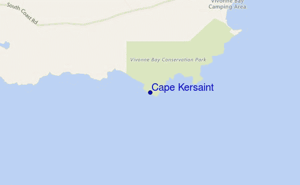 carte de localisation de Cape Kersaint