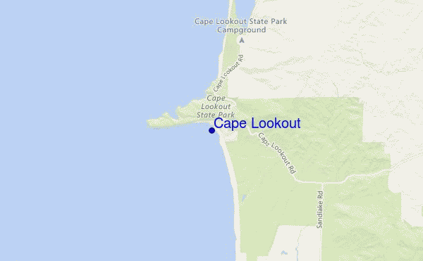 carte de localisation de Cape Lookout