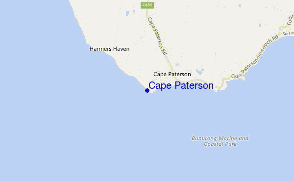 carte de localisation de Cape Paterson