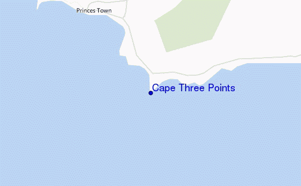 carte de localisation de Cape Three Points
