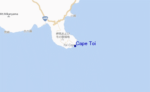 carte de localisation de Cape Toi