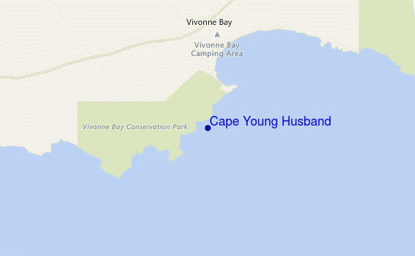 carte de localisation de Cape Young Husband