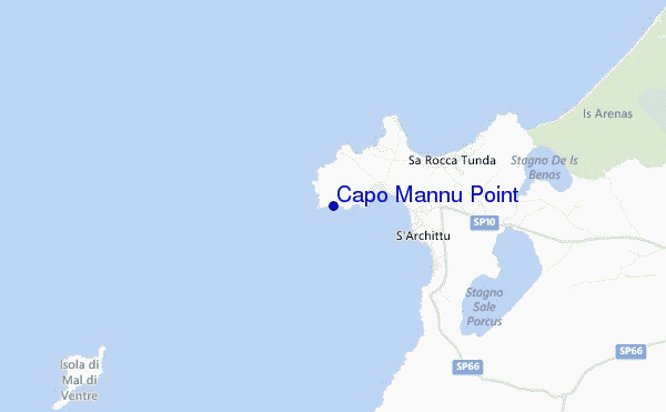 carte de localisation de Capo Mannu Point