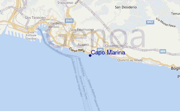 carte de localisation de Capo Marina