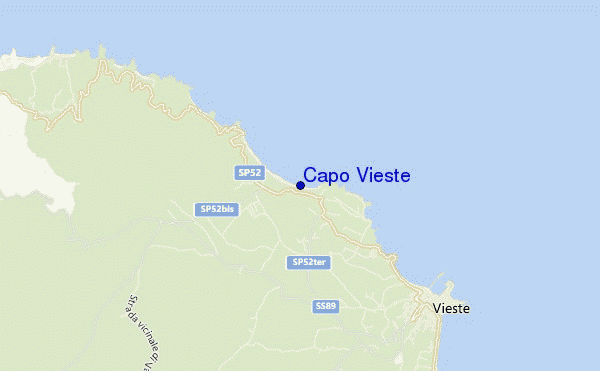 carte de localisation de Capo Vieste