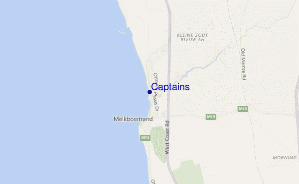 carte de localisation de Captains