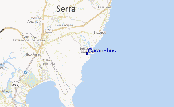 carte de localisation de Carapebus