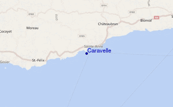 carte de localisation de Caravelle