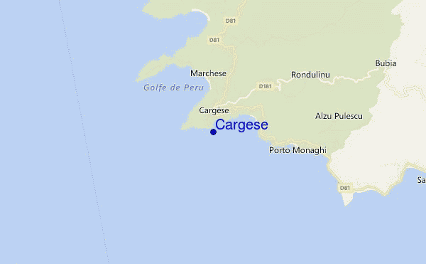 carte de localisation de Cargese