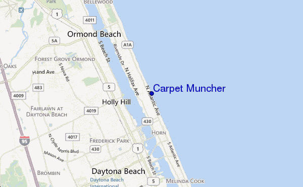 carte de localisation de Carpet Muncher