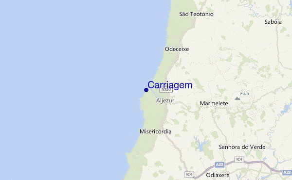 Carriagem Location Map