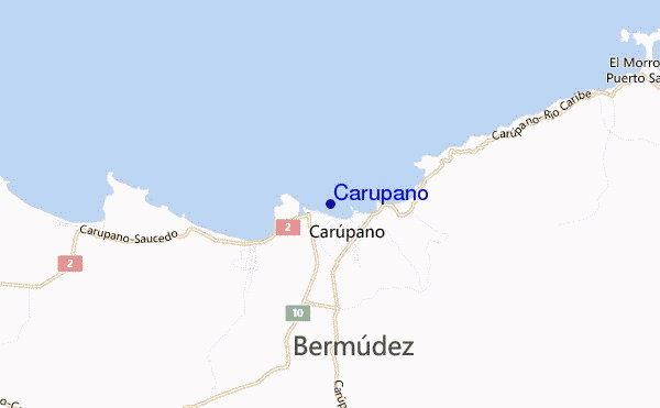 carte de localisation de Carupano