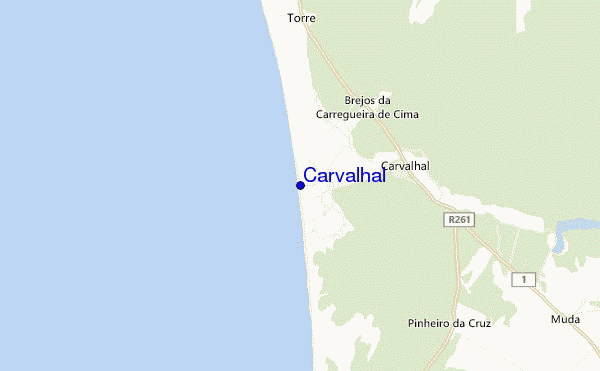 carte de localisation de Carvalhal