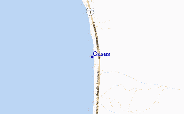 carte de localisation de Casas