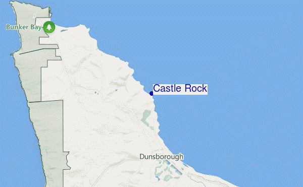 carte de localisation de Castle Rock