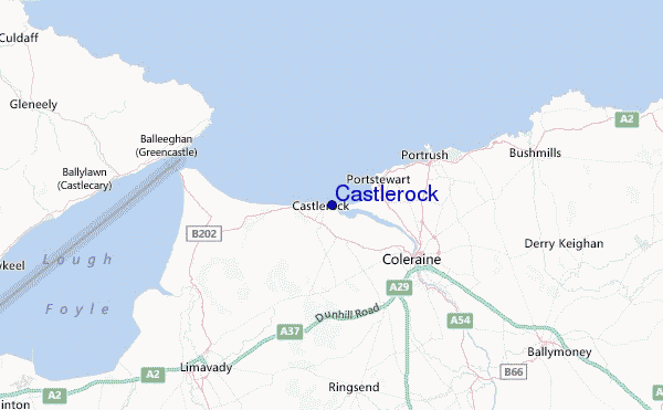 Castlerock Location Map
