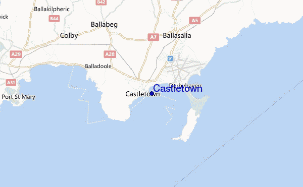 carte de localisation de Castletown
