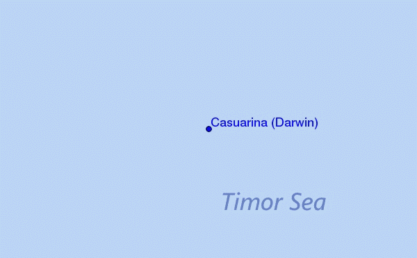 carte de localisation de Casuarina (Darwin)