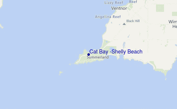 carte de localisation de Cat Bay (Shelly Beach)
