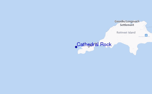 carte de localisation de Cathedral Rock